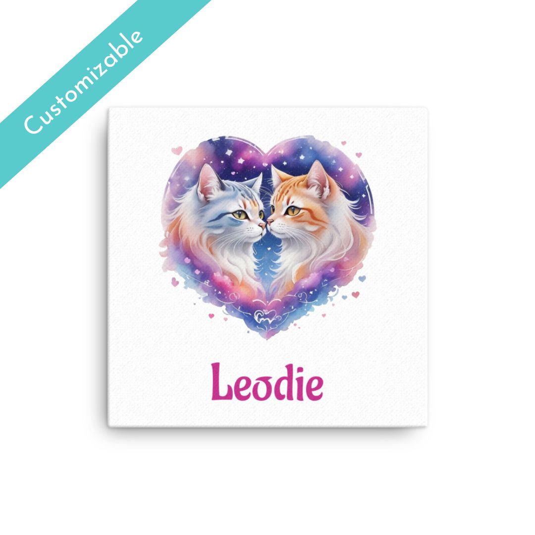 Best Friend Longhaired Kittens Thin Canvas Print