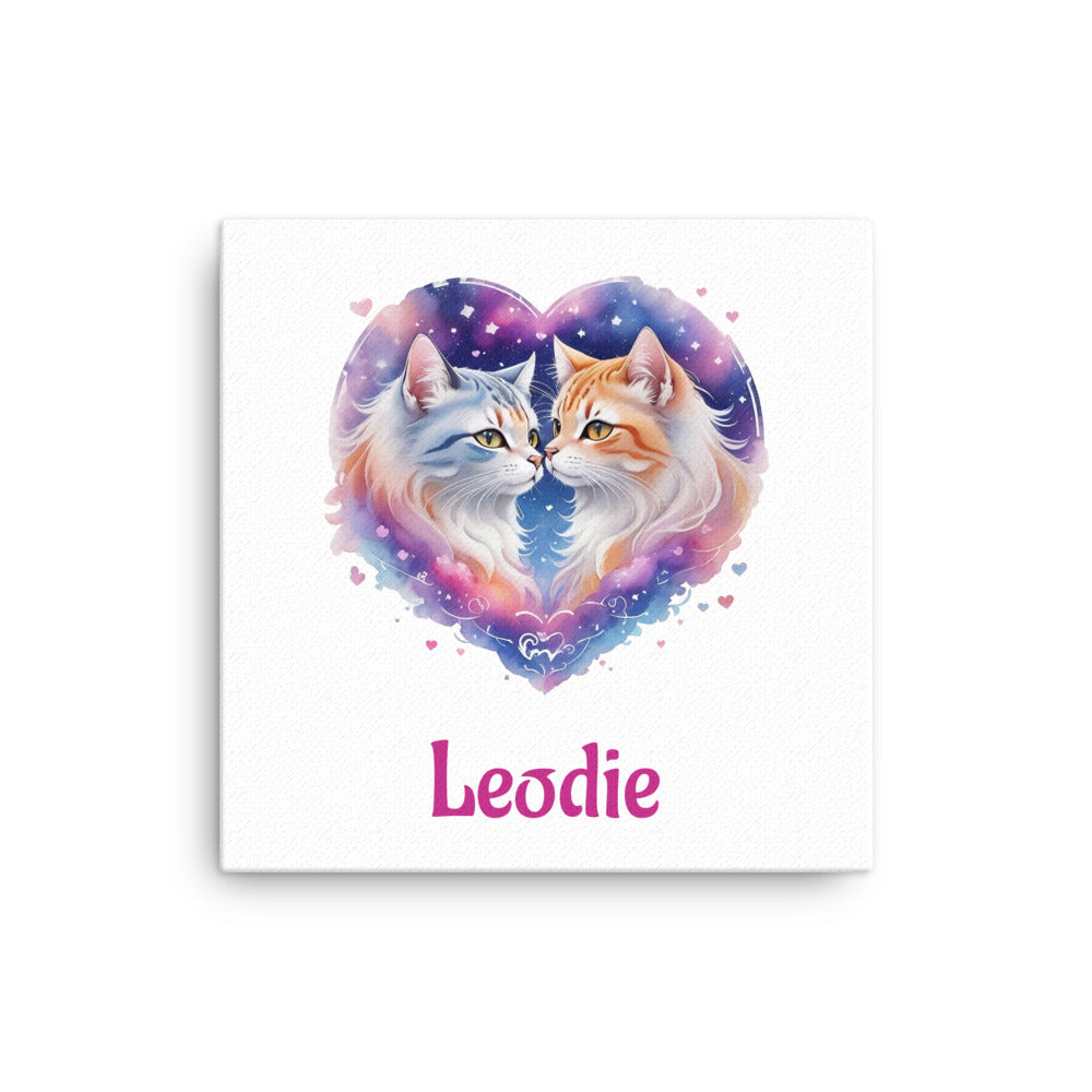 Best Friend Longhaired Kittens Thin Canvas Print 16