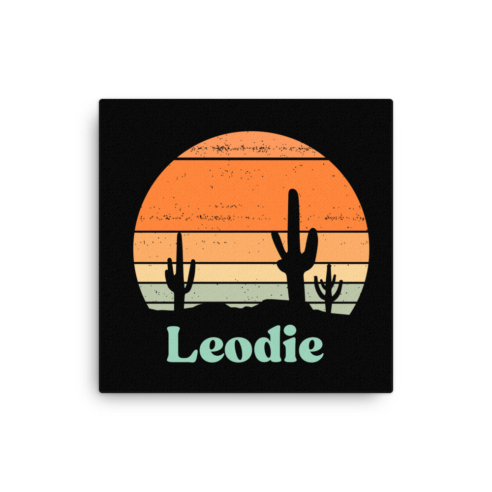 Desert Silhouette Thin Canvas Print 16
