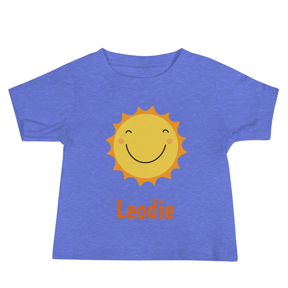 Leodie Sunny Face Baby Tee Blue