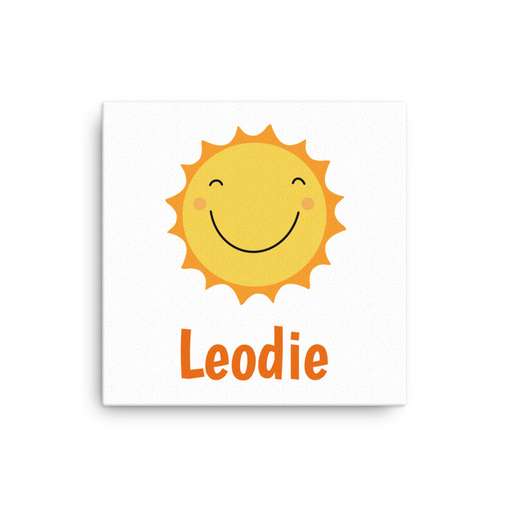Sunny Face Thin Canvas Print