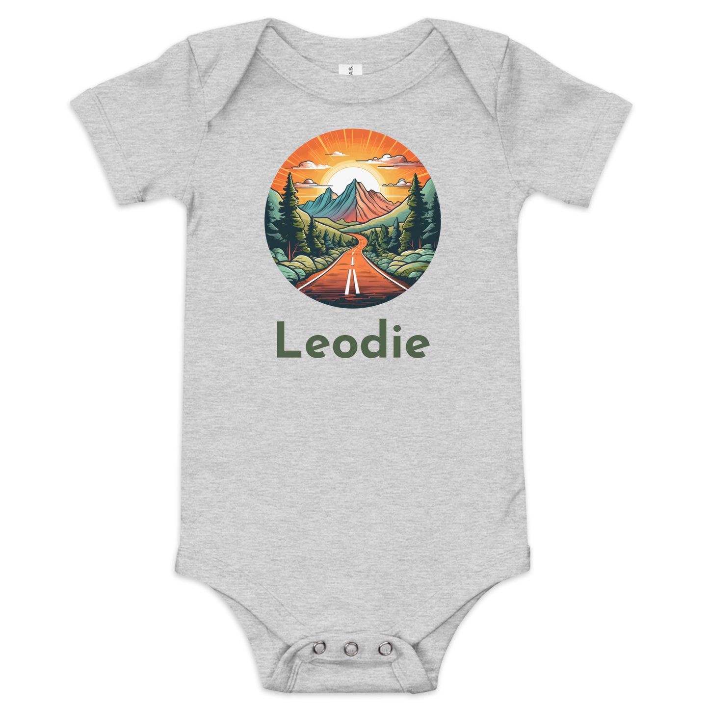 Sunset Mountain Highway Baby Onesie