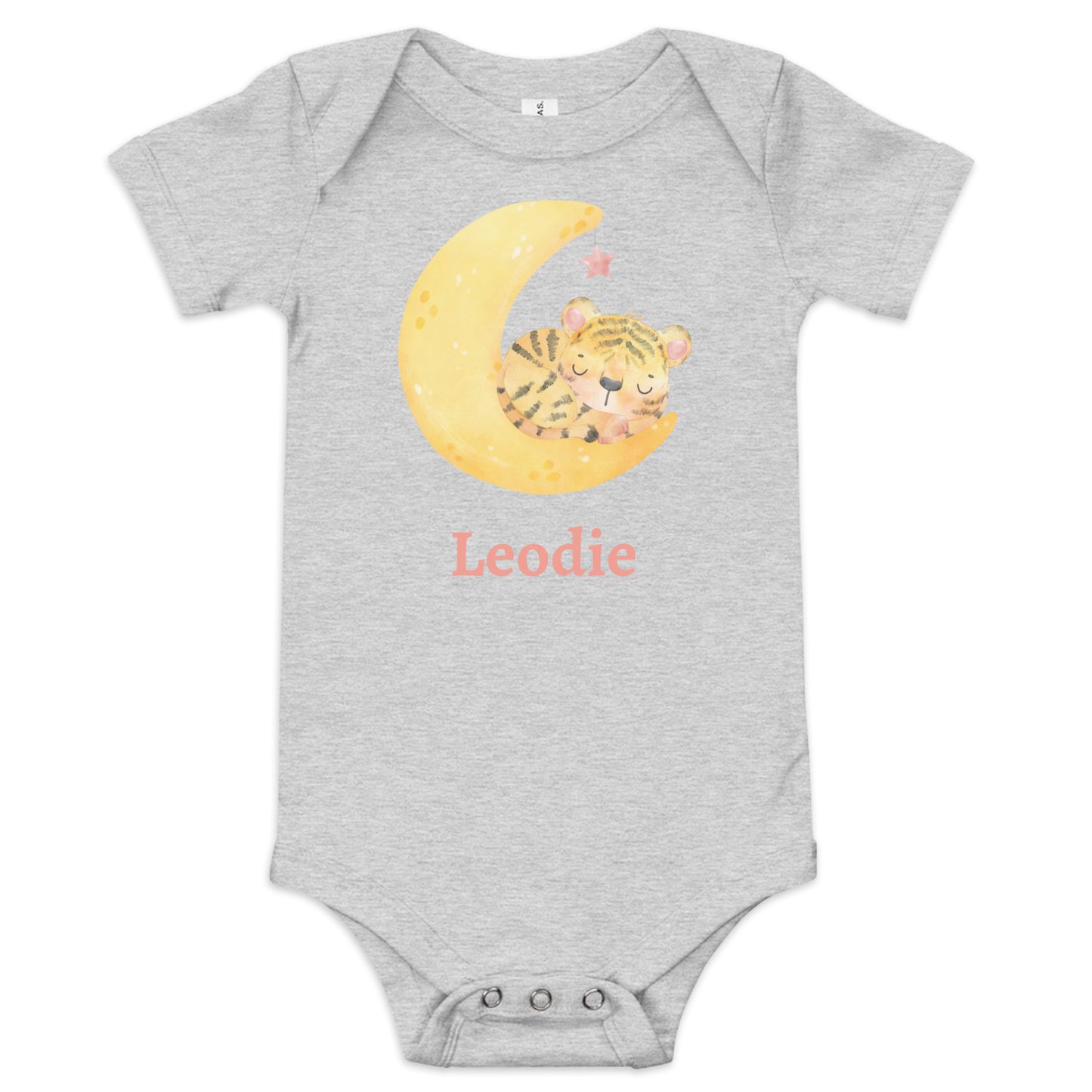 Sleepy Tiger Moon Baby Onesie