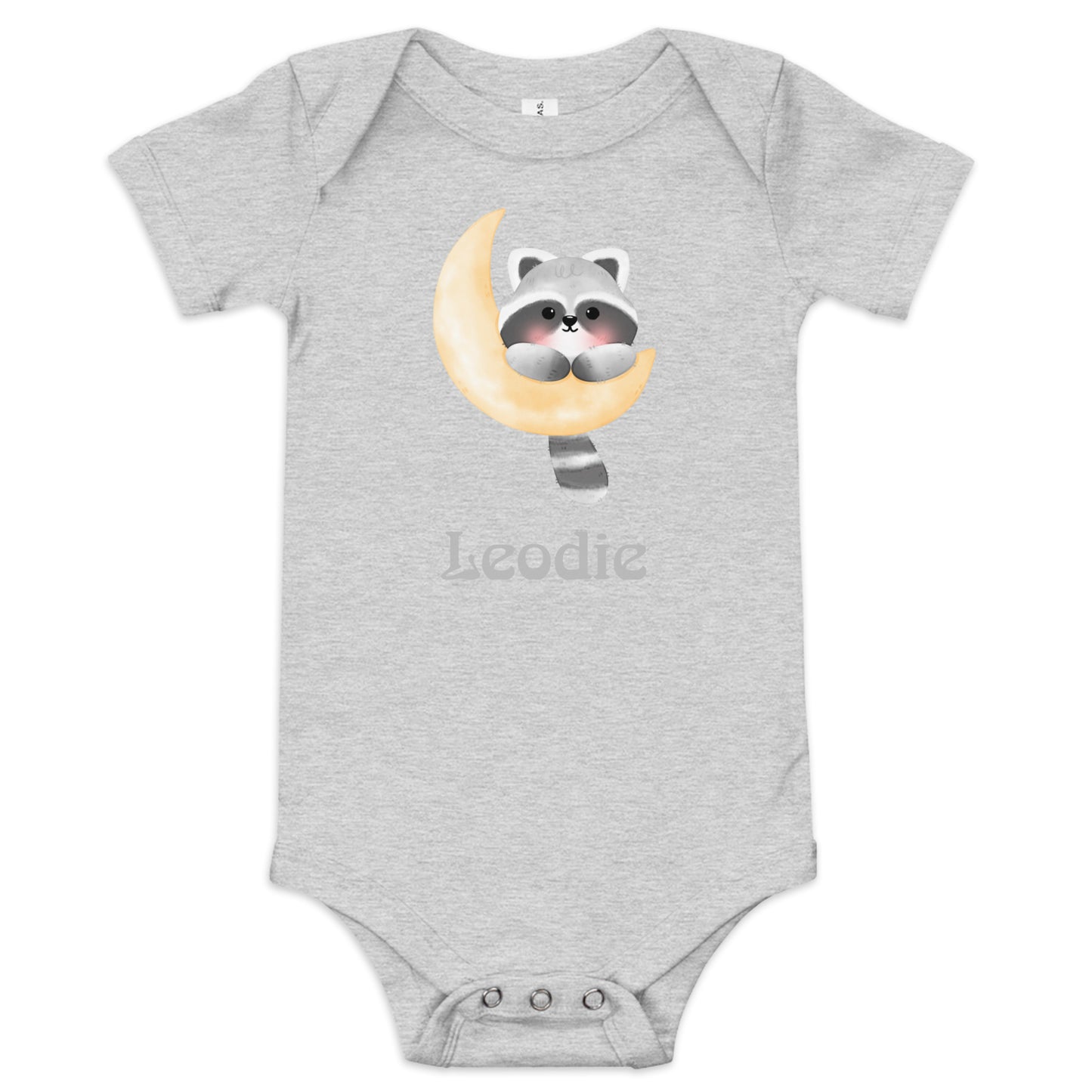 Sweet Racoon Moon Baby Onesie