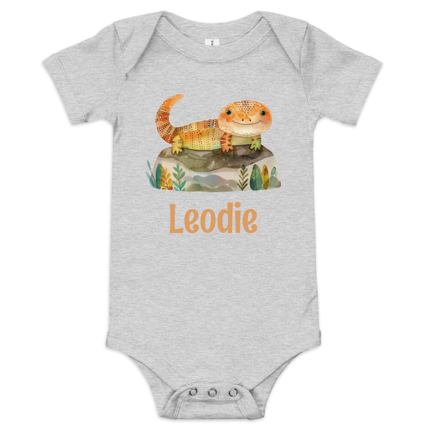 Autumn Colors Lizard Baby Onesie