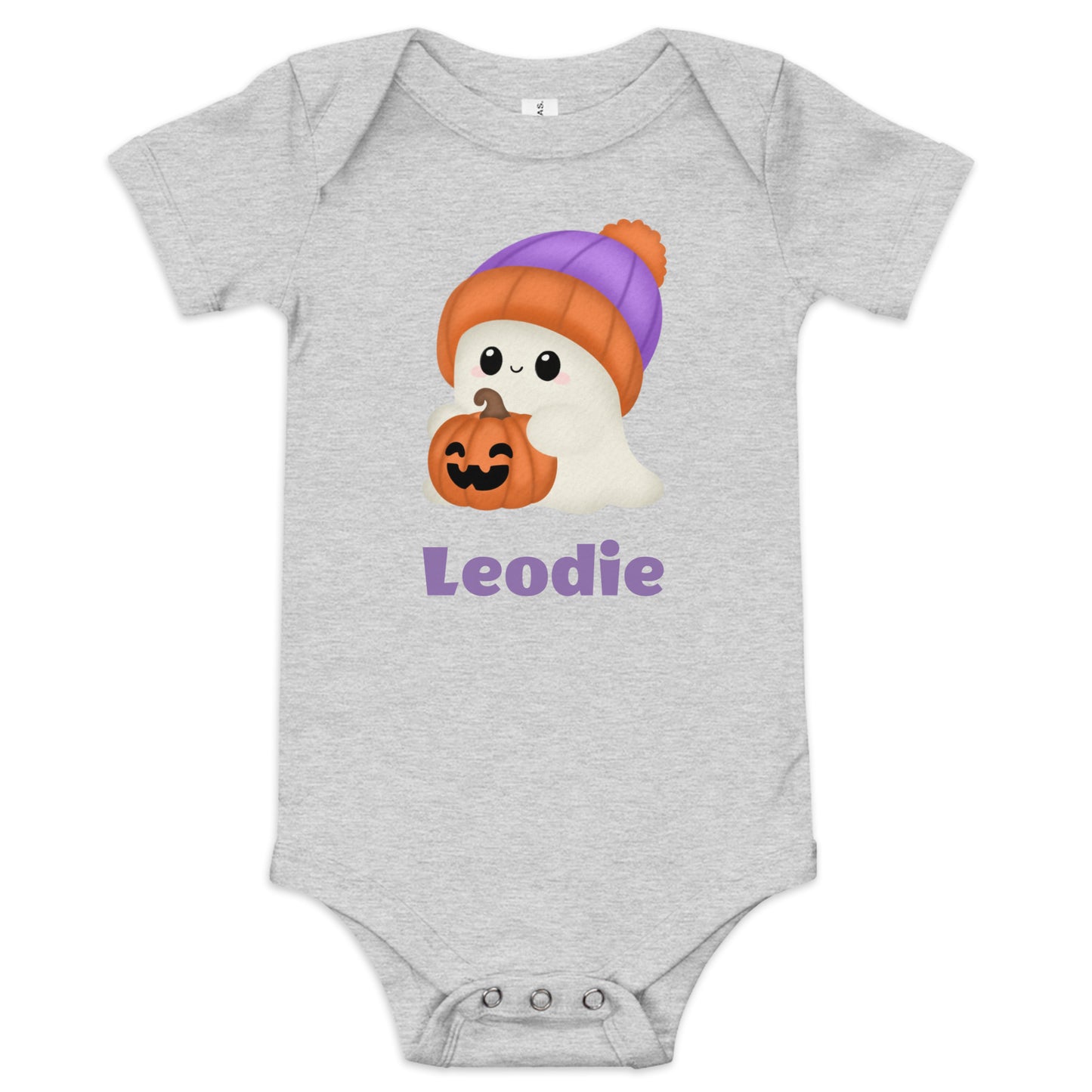 Jack O Lantern Ghost Baby Onesie