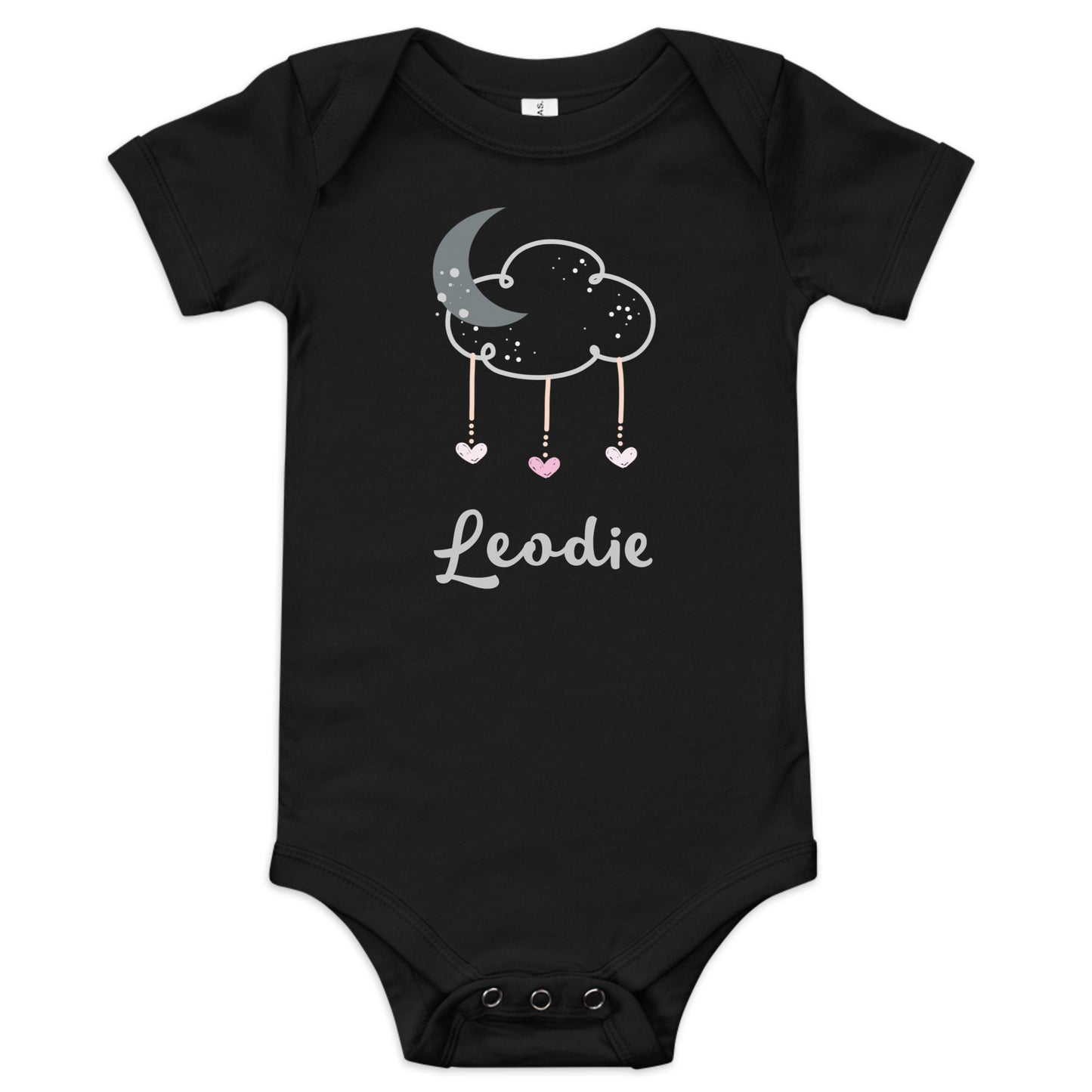 Moon Cloud and Heart Baby Onesie