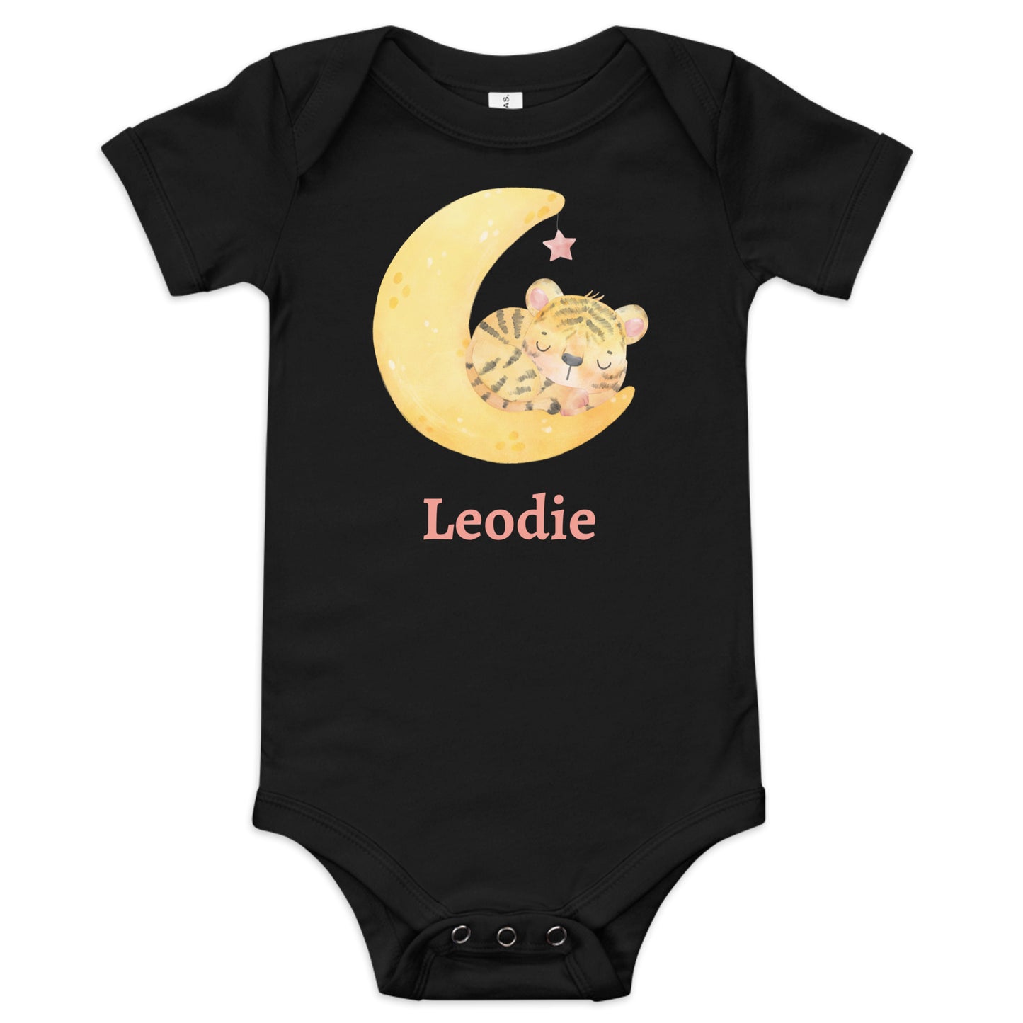 Sleepy Tiger Moon Baby Onesie