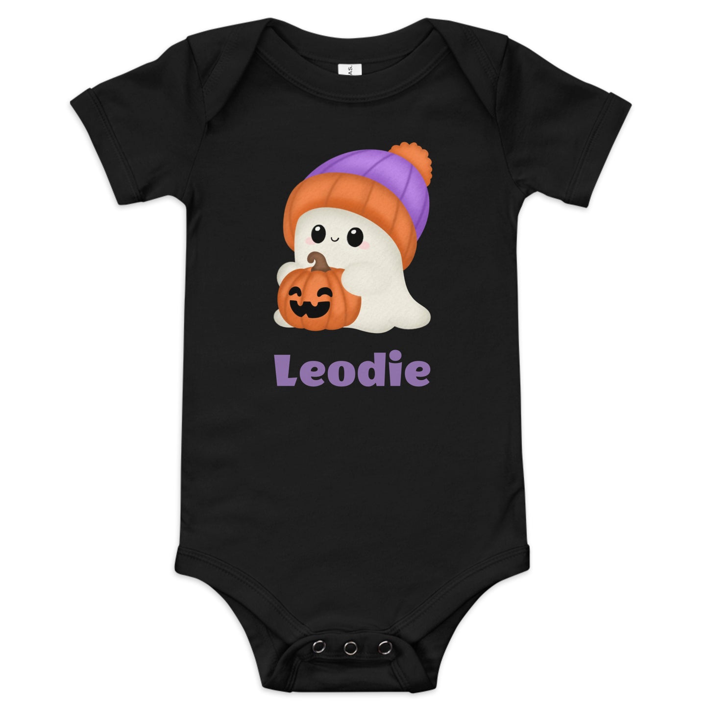 Jack O Lantern Ghost Baby Onesie