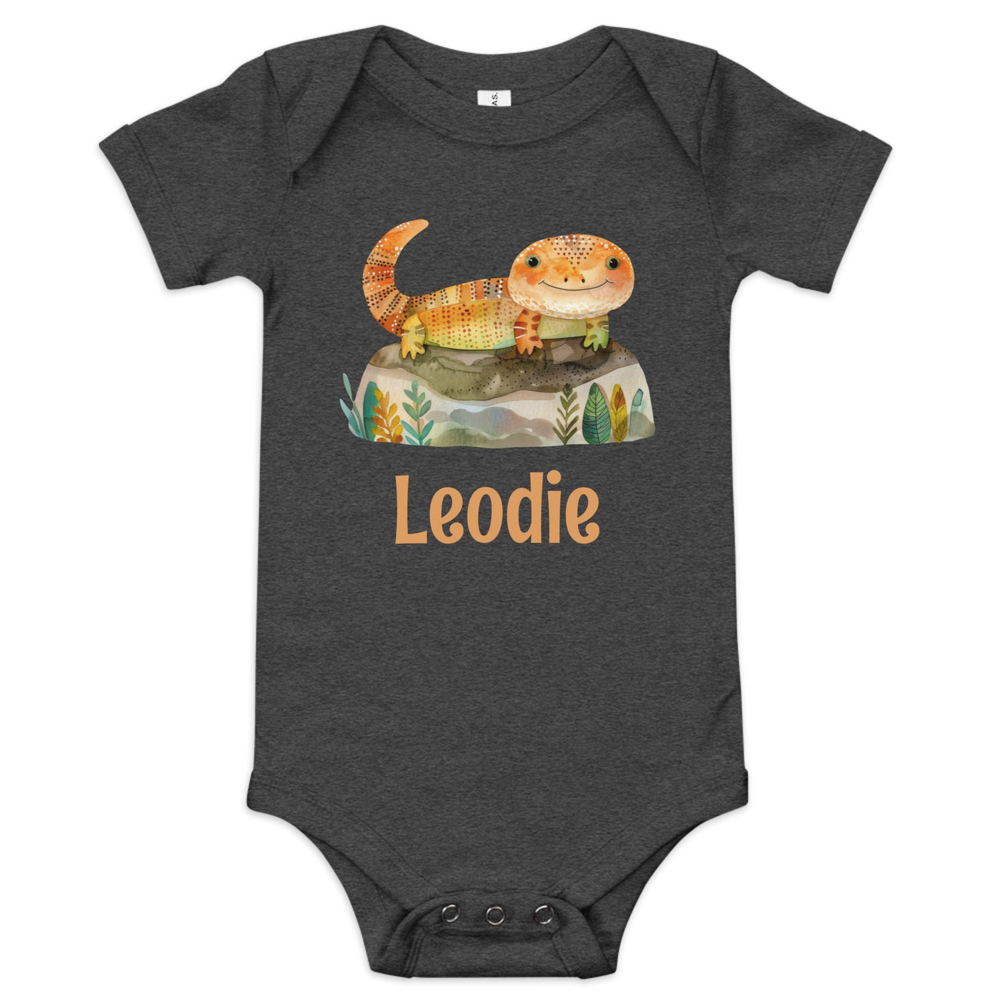 Autumn Colors Lizard Baby Onesie