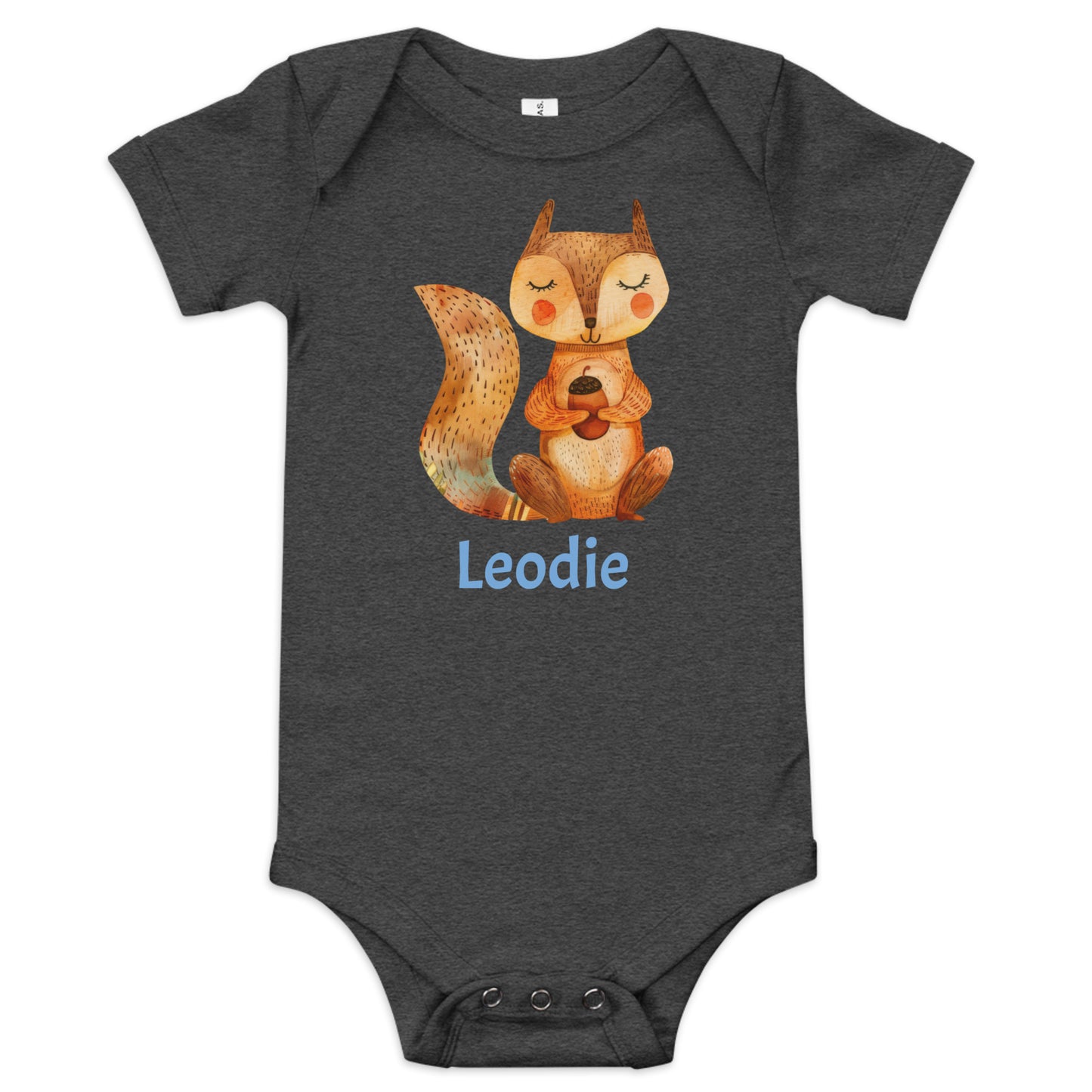 Autumn Colors Longtail Squirrel Baby Onesie