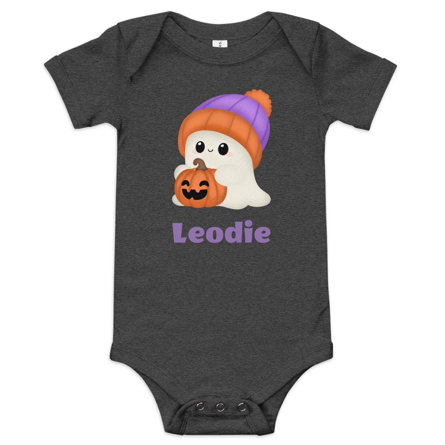 Jack O Lantern Ghost Baby Onesie