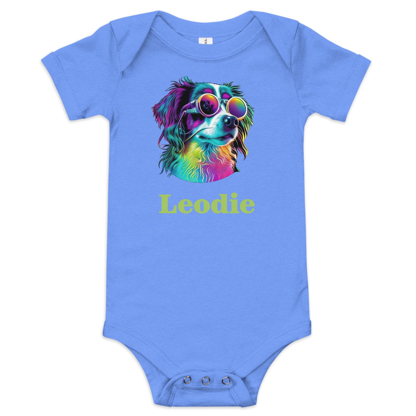 Customizable Vaporwave Spaniel Baby Onesie