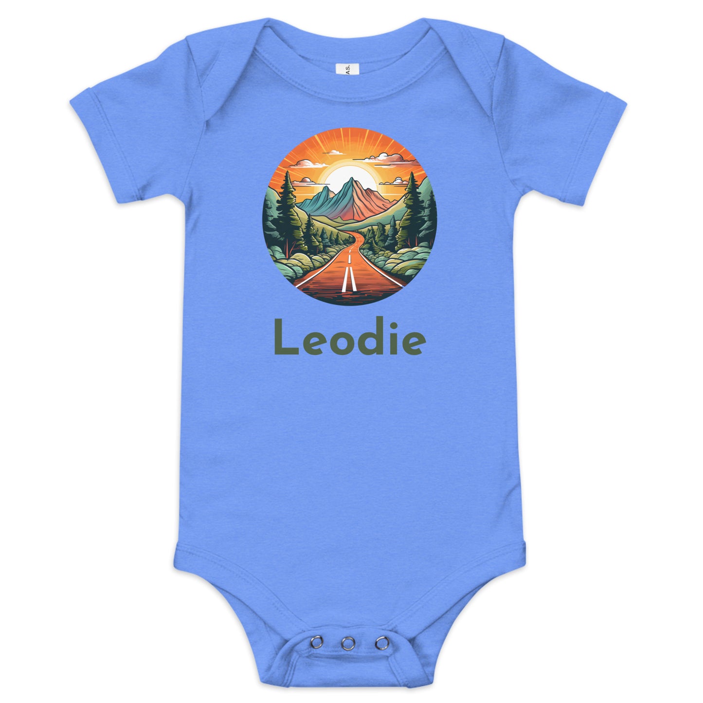 Sunset Mountain Highway Baby Onesie