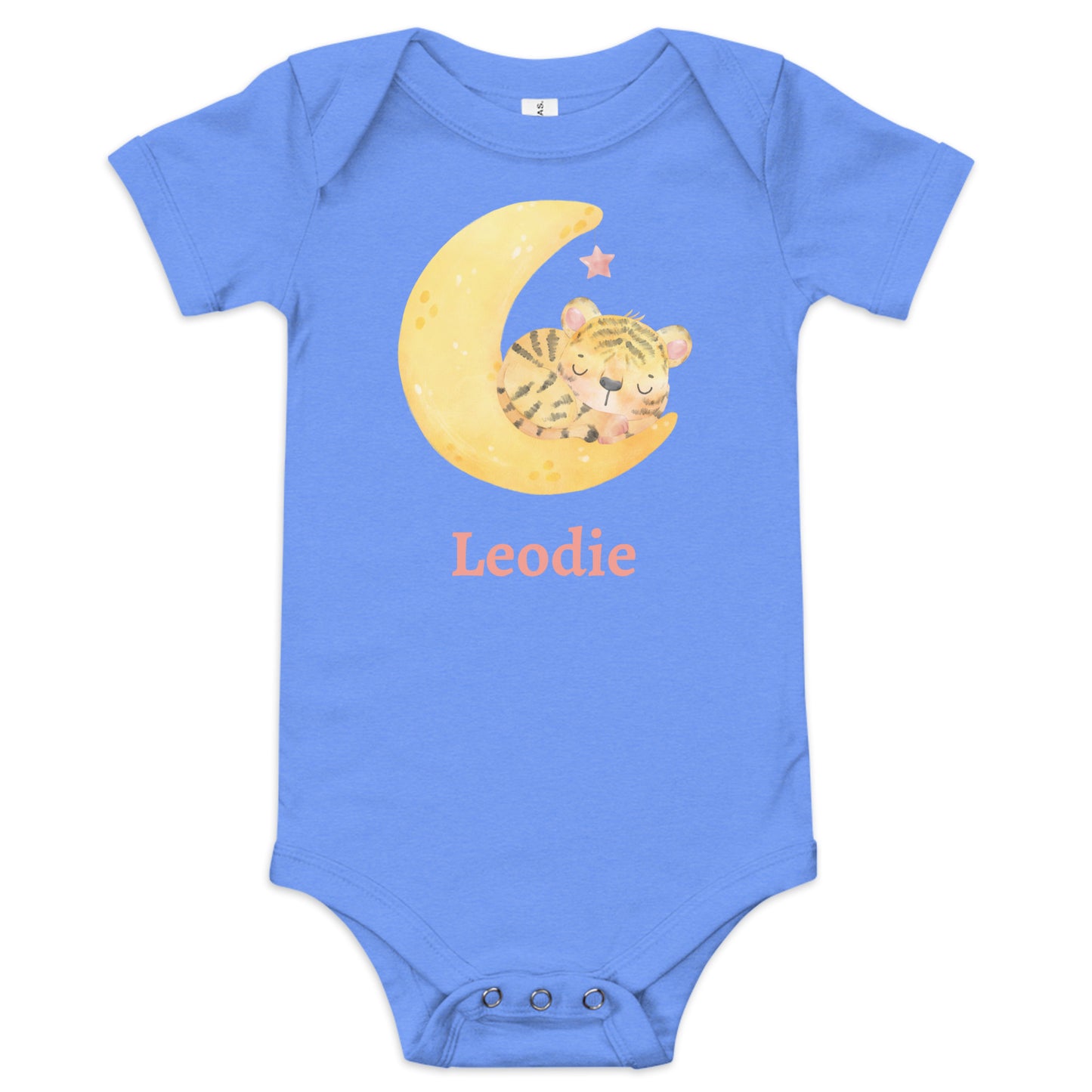 Sleepy Tiger Moon Baby Onesie