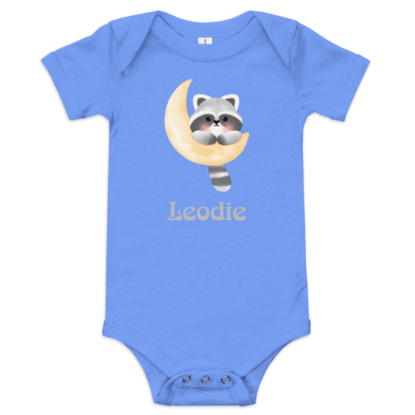 Sweet Racoon Moon Baby Onesie