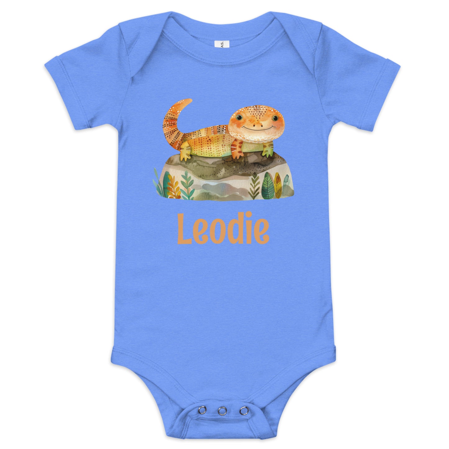 Autumn Colors Lizard Baby Onesie