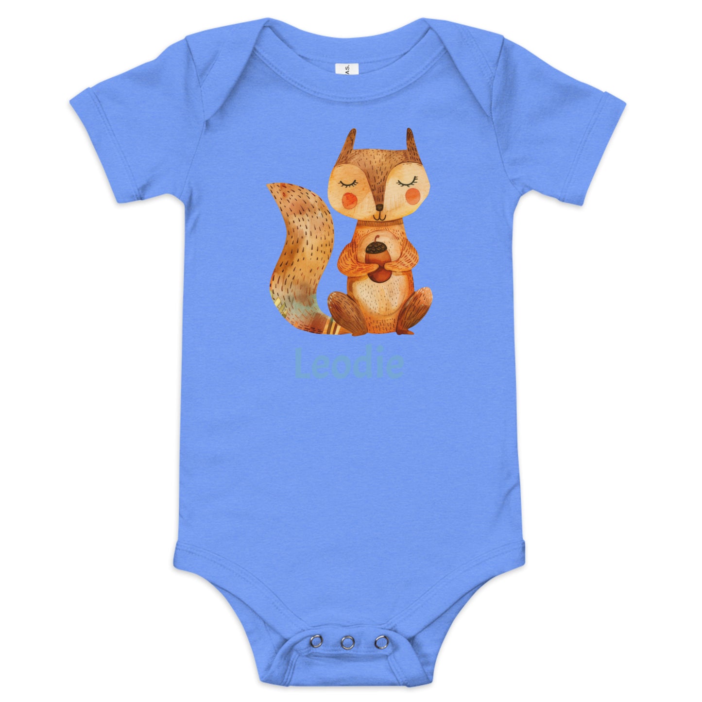 Autumn Colors Longtail Squirrel Baby Onesie