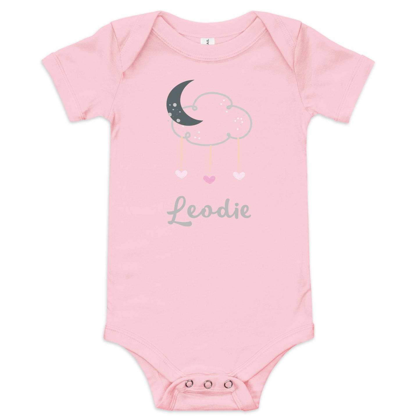 Moon Cloud and Heart Baby Onesie