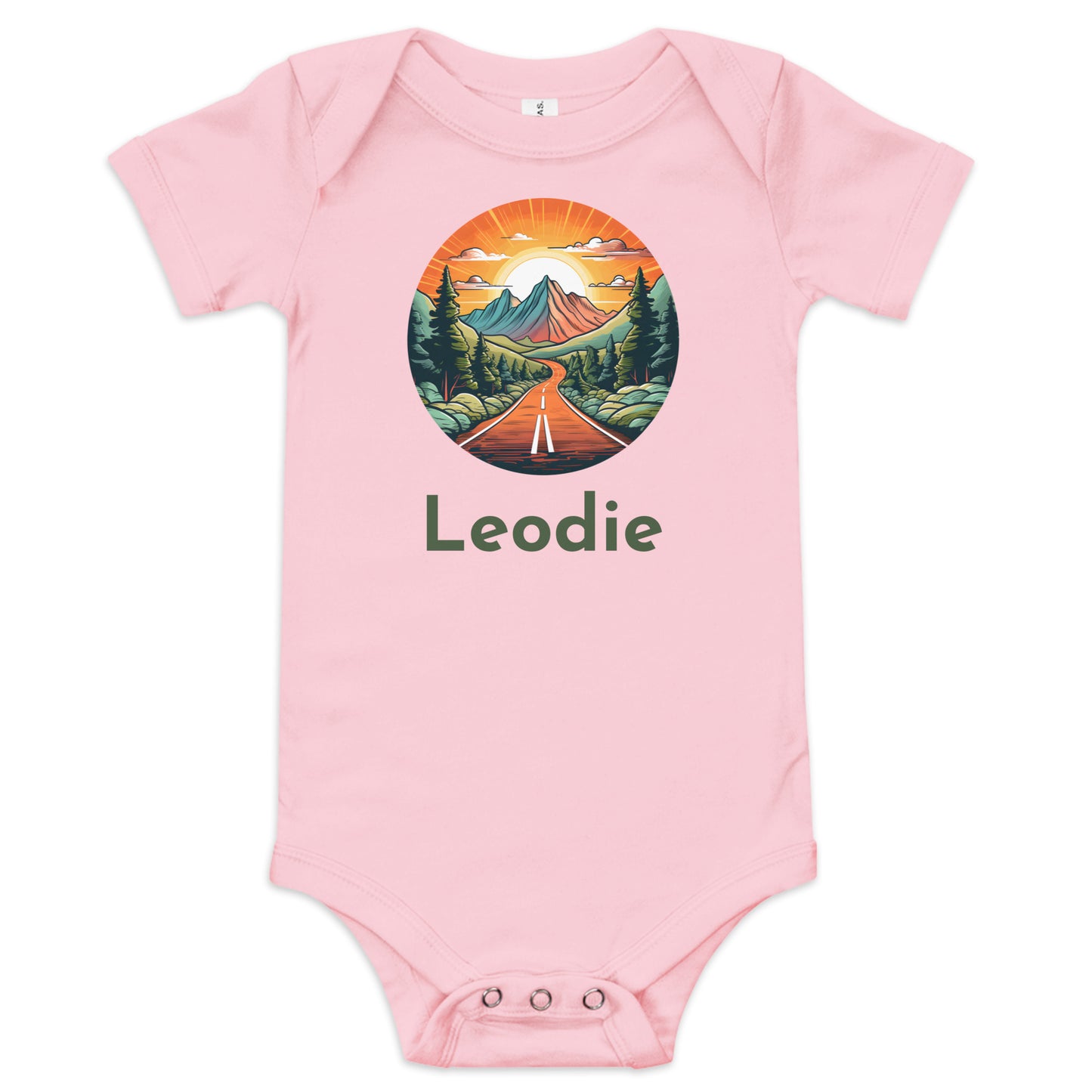 Sunset Mountain Highway Baby Onesie