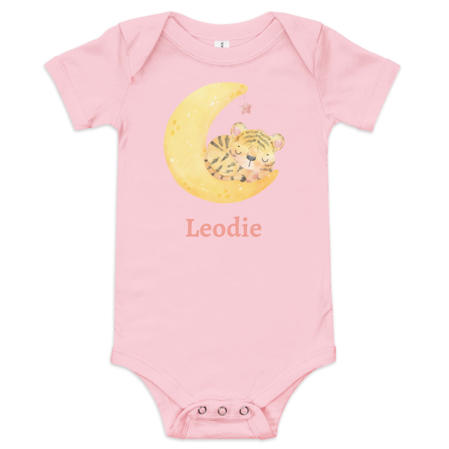 Sleepy Tiger Moon Baby Onesie