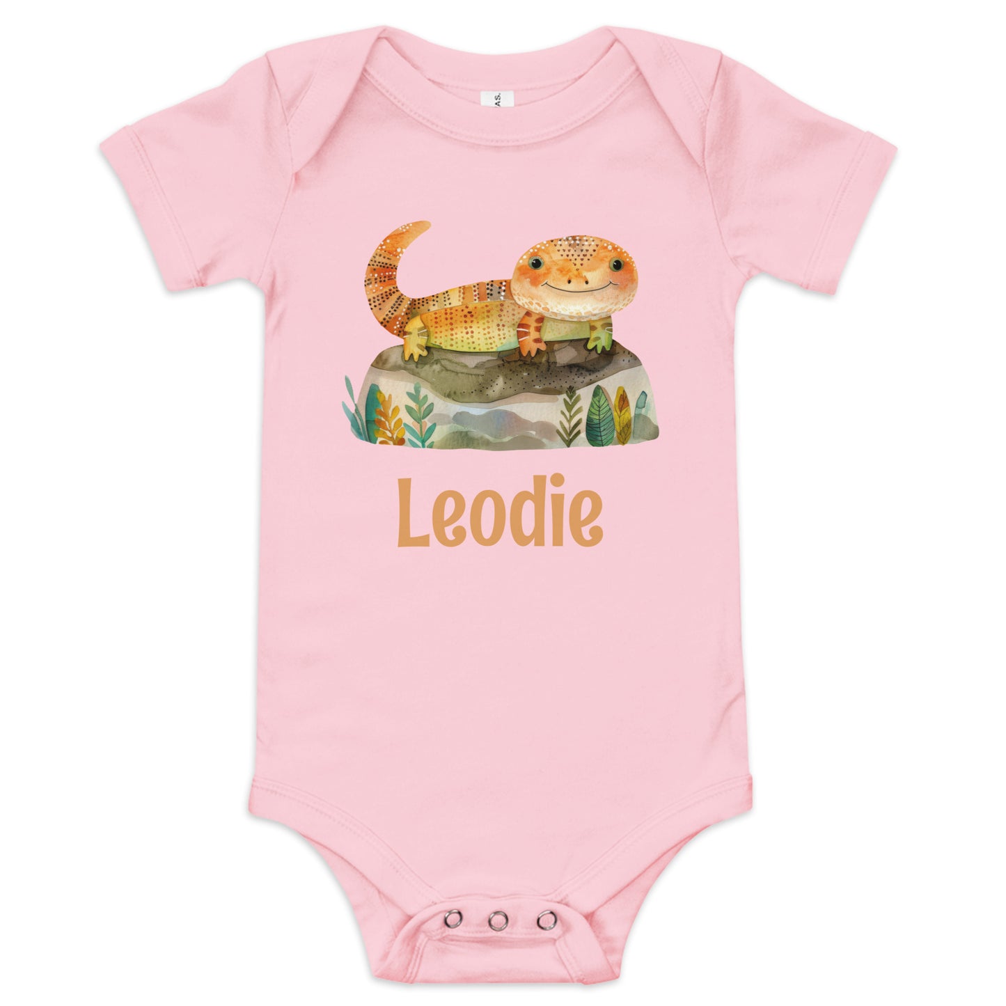 Autumn Colors Lizard Baby Onesie