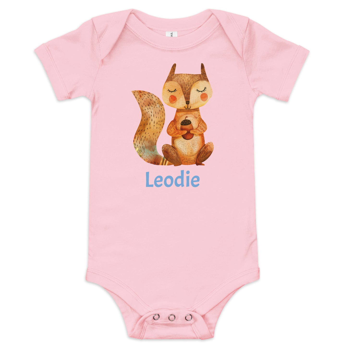 Autumn Colors Longtail Squirrel Baby Onesie