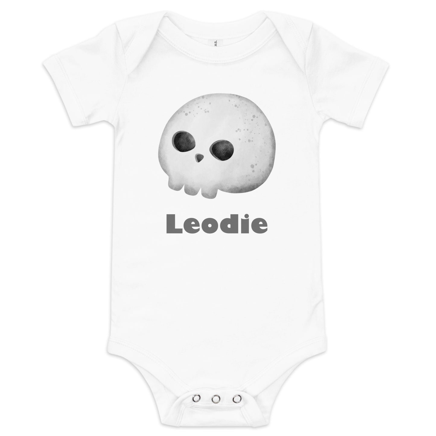 Cute Spooky Skull Baby Onesie