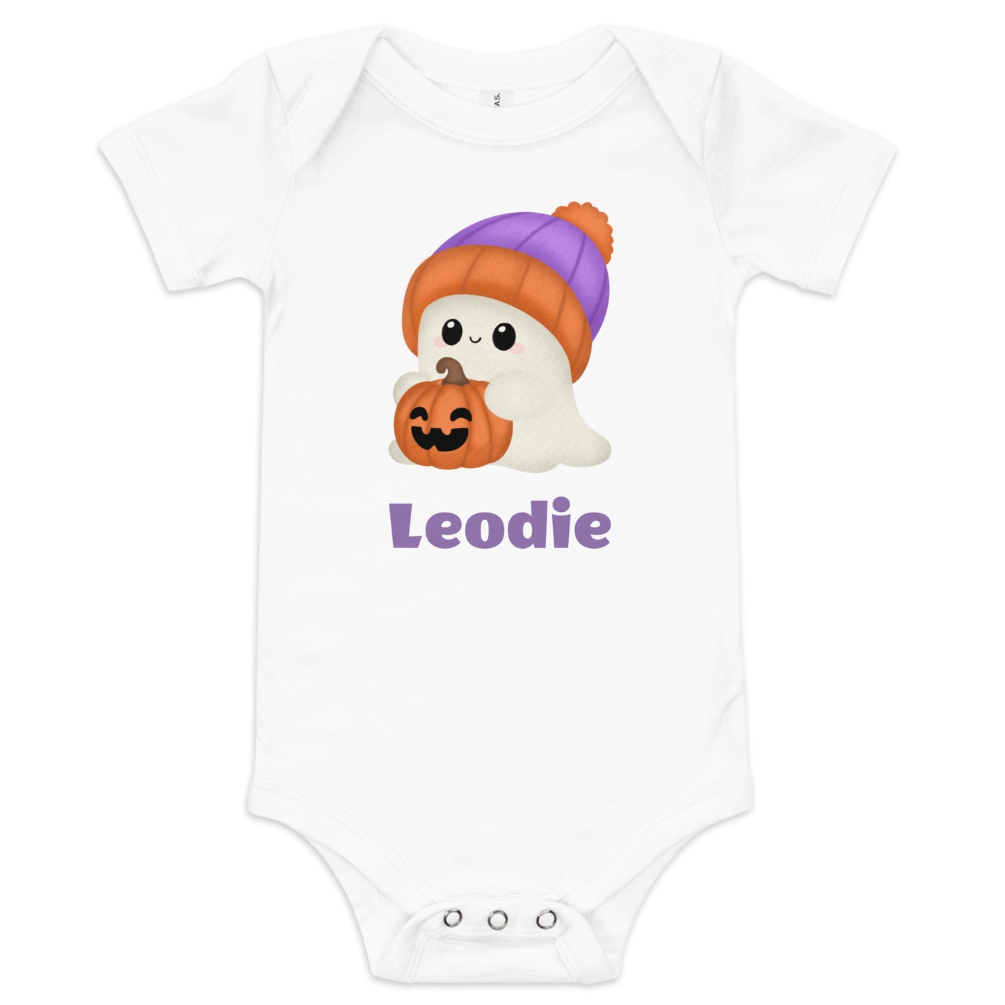 Jack O Lantern Ghost Baby Onesie
