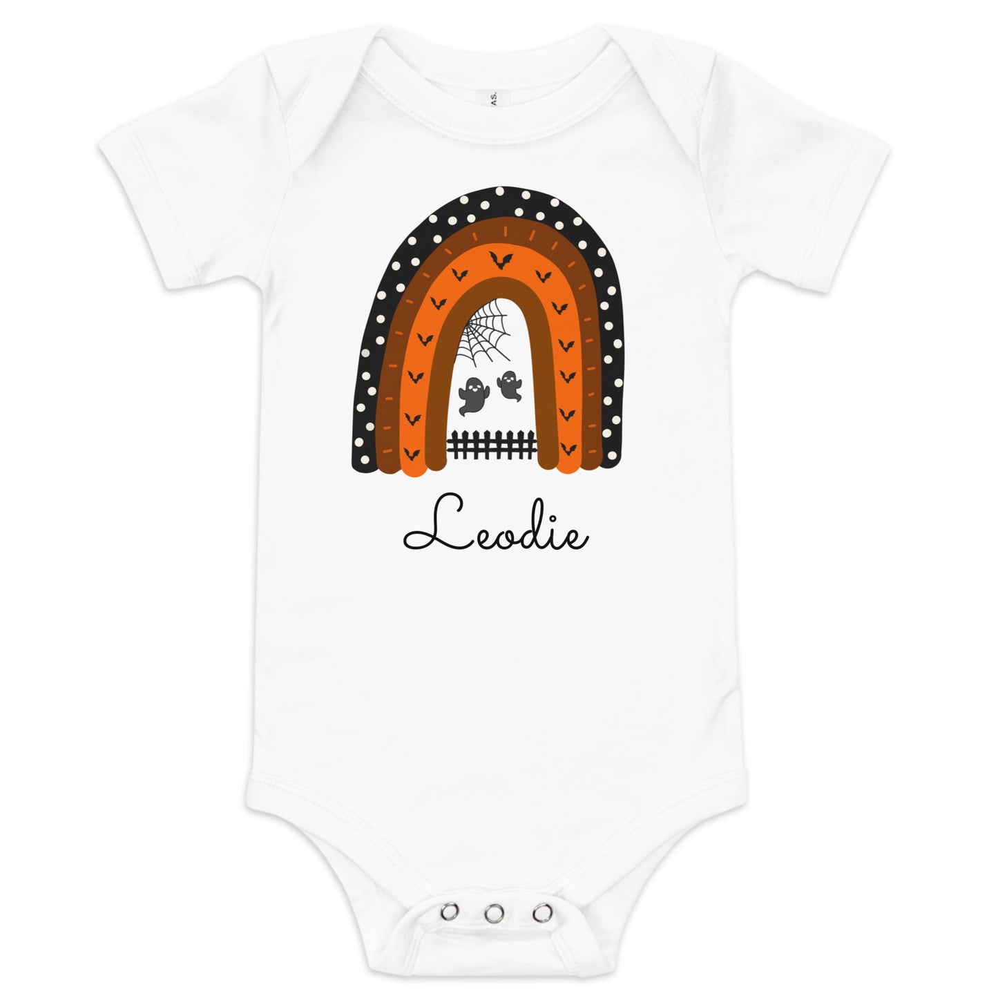 Cute Ghosts Halloween Rainbow Baby Onesie