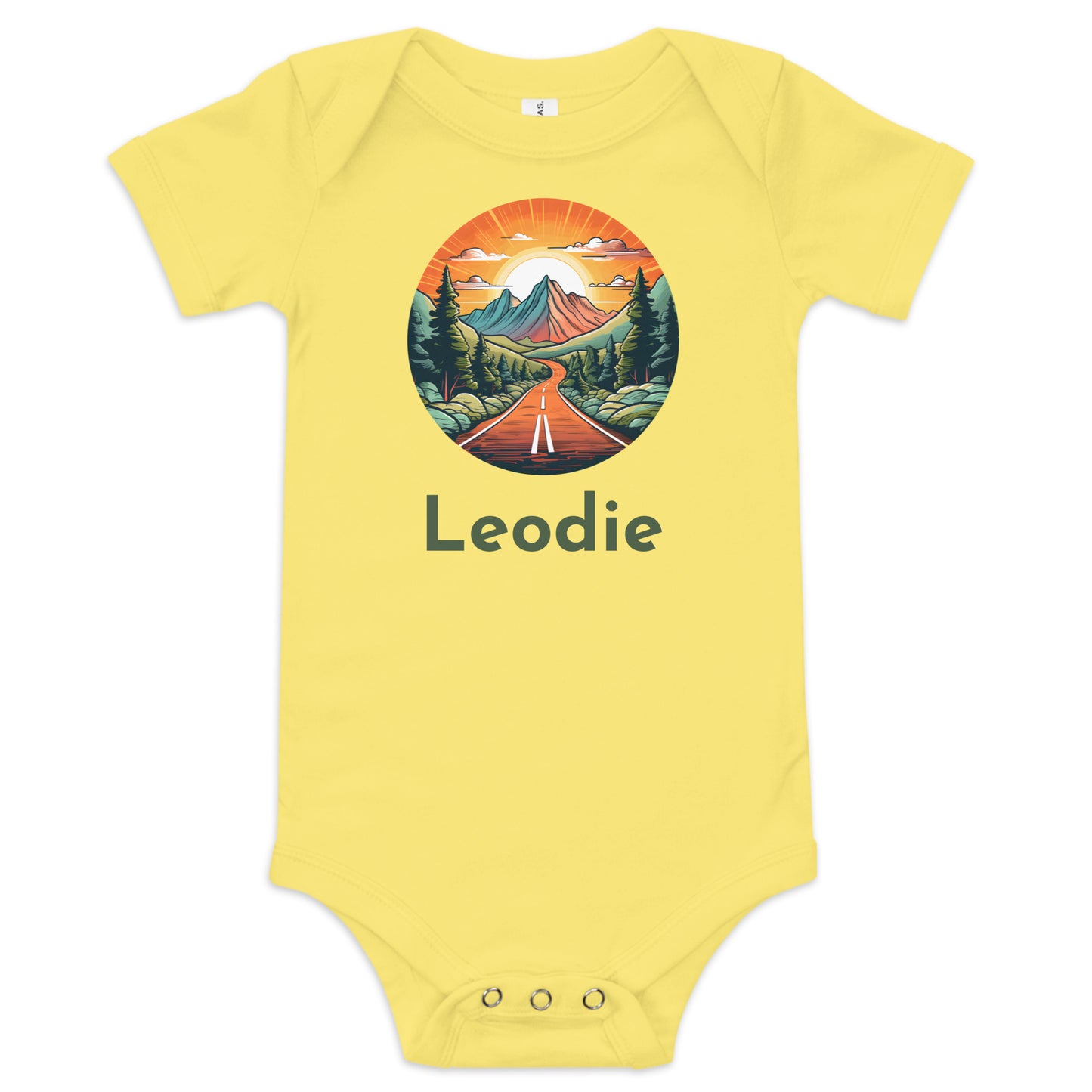 Sunset Mountain Highway Baby Onesie