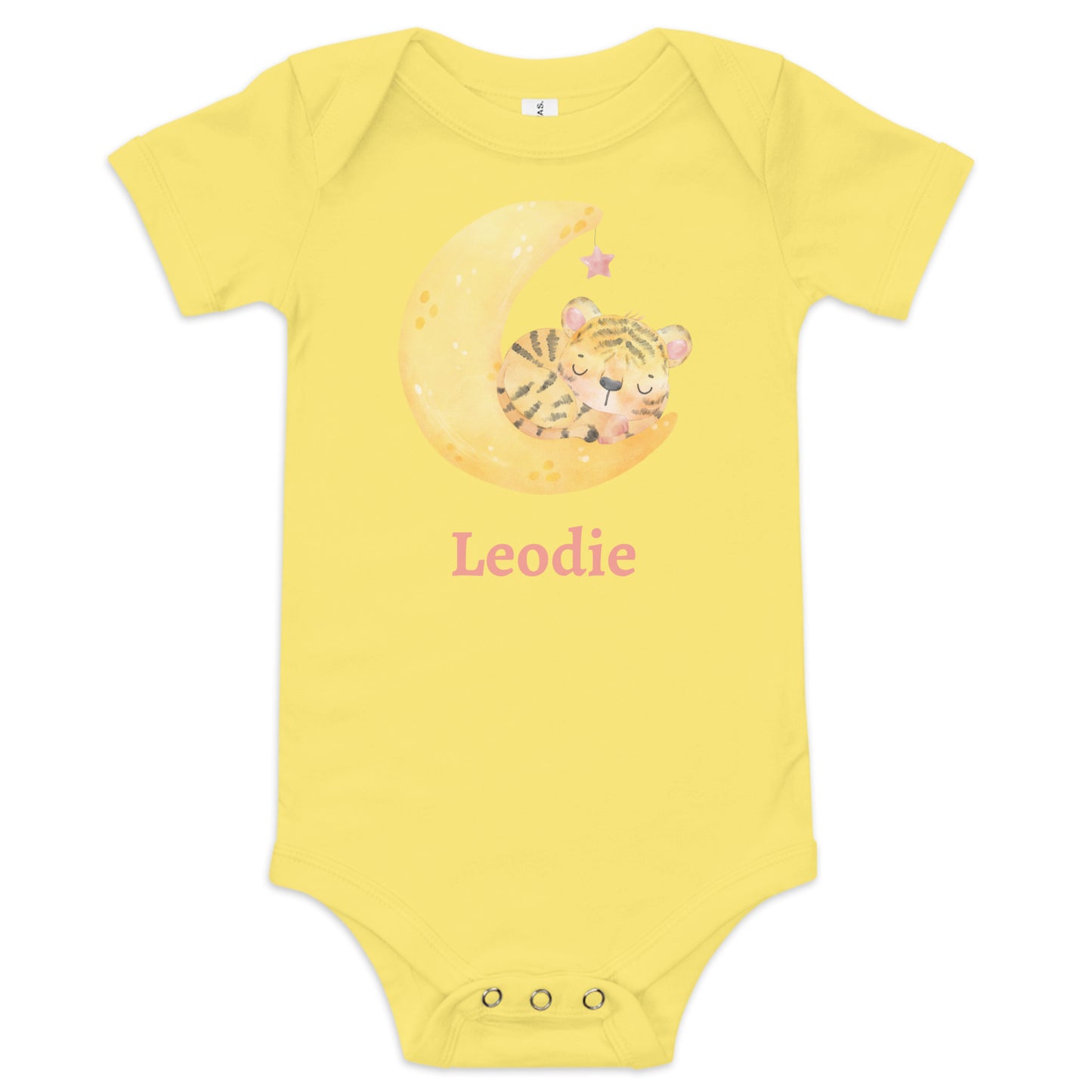 Sleepy Tiger Moon Baby Onesie