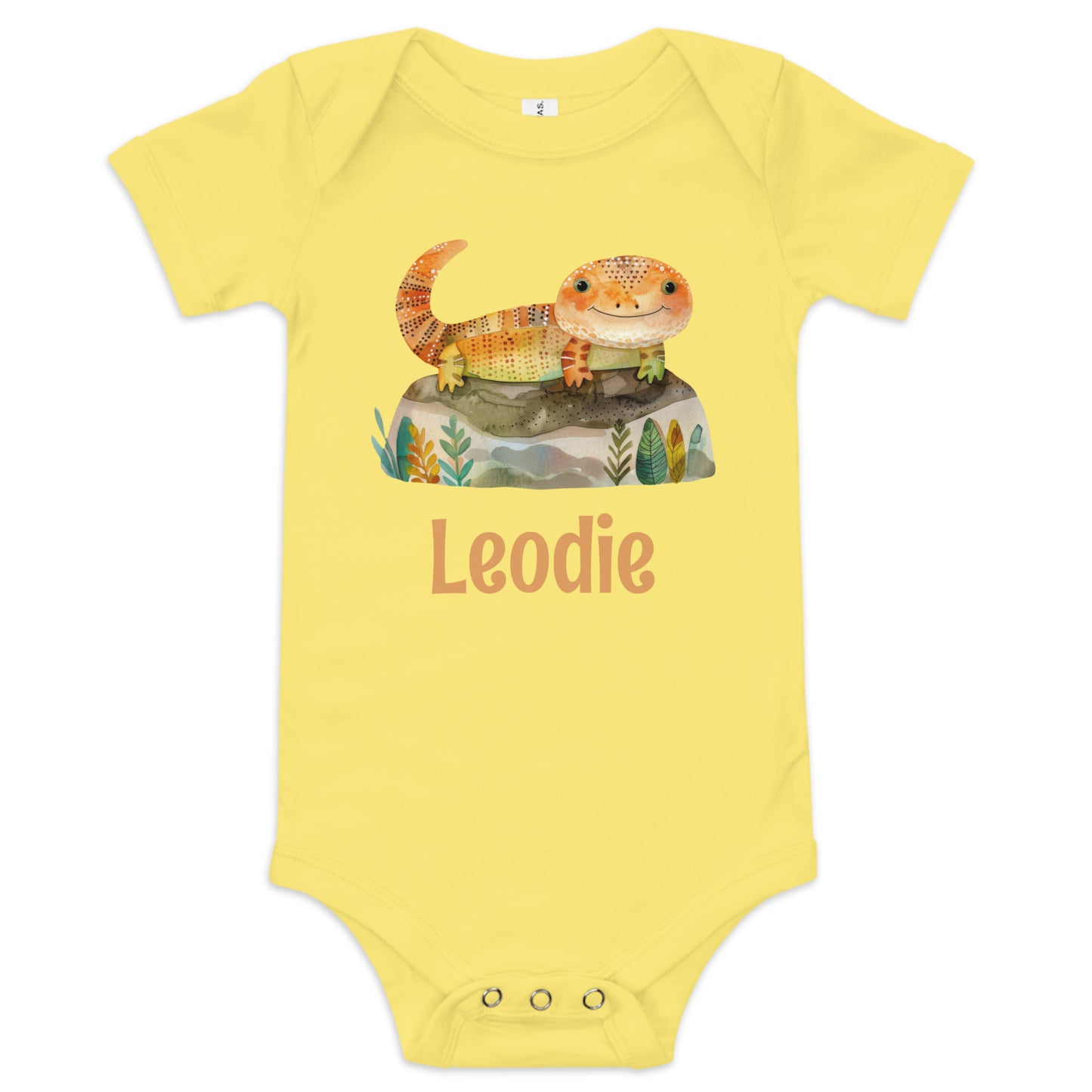 Autumn Colors Lizard Baby Onesie