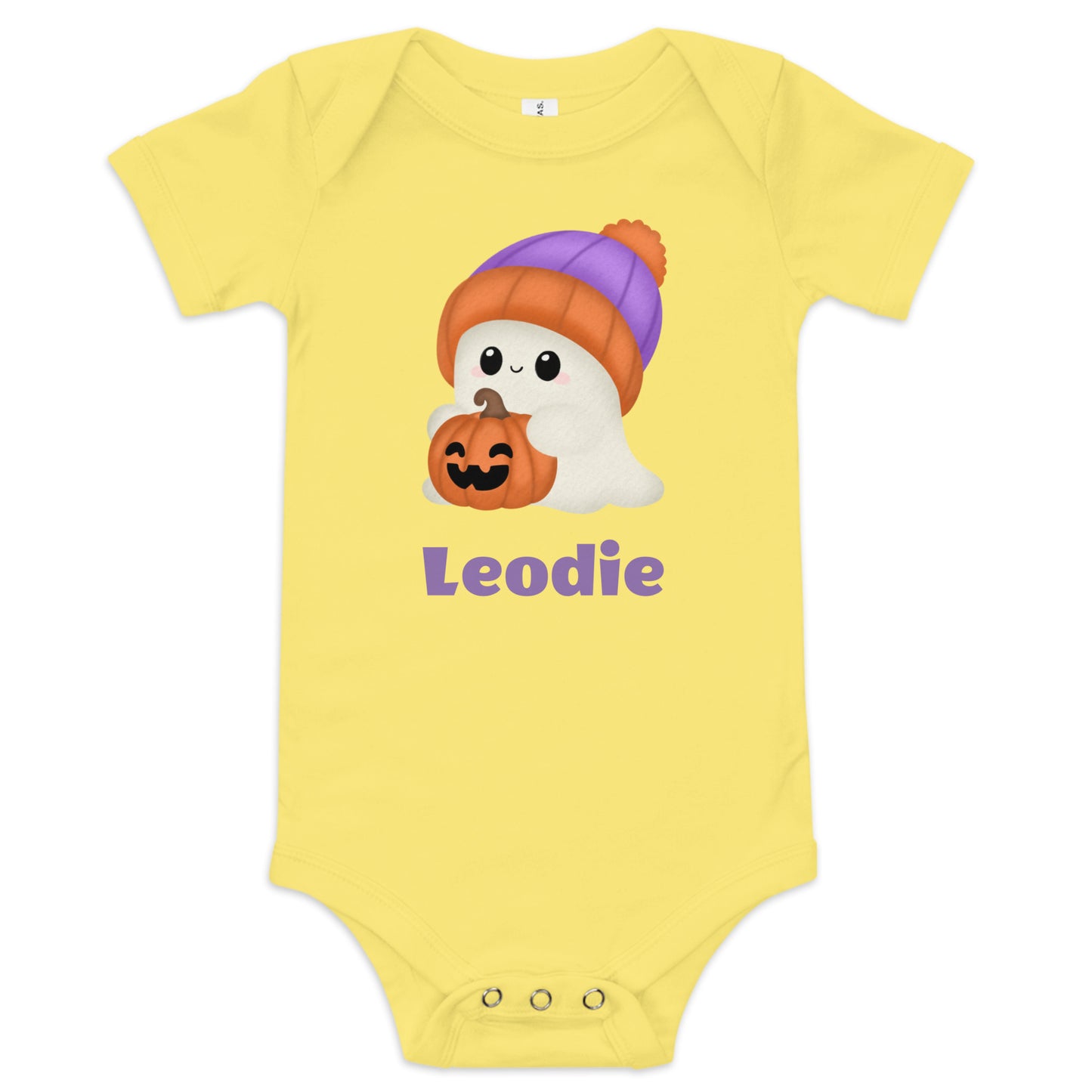 Jack O Lantern Ghost Baby Onesie