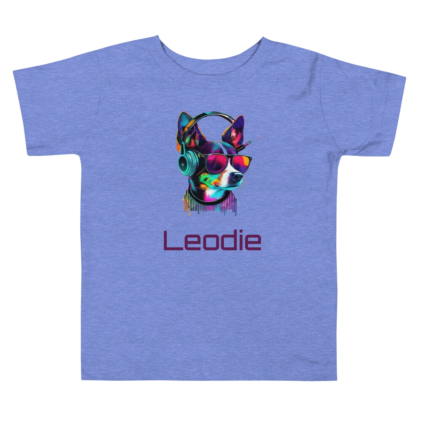 Leodie Color Pop Terrier Toddler Tee Blue