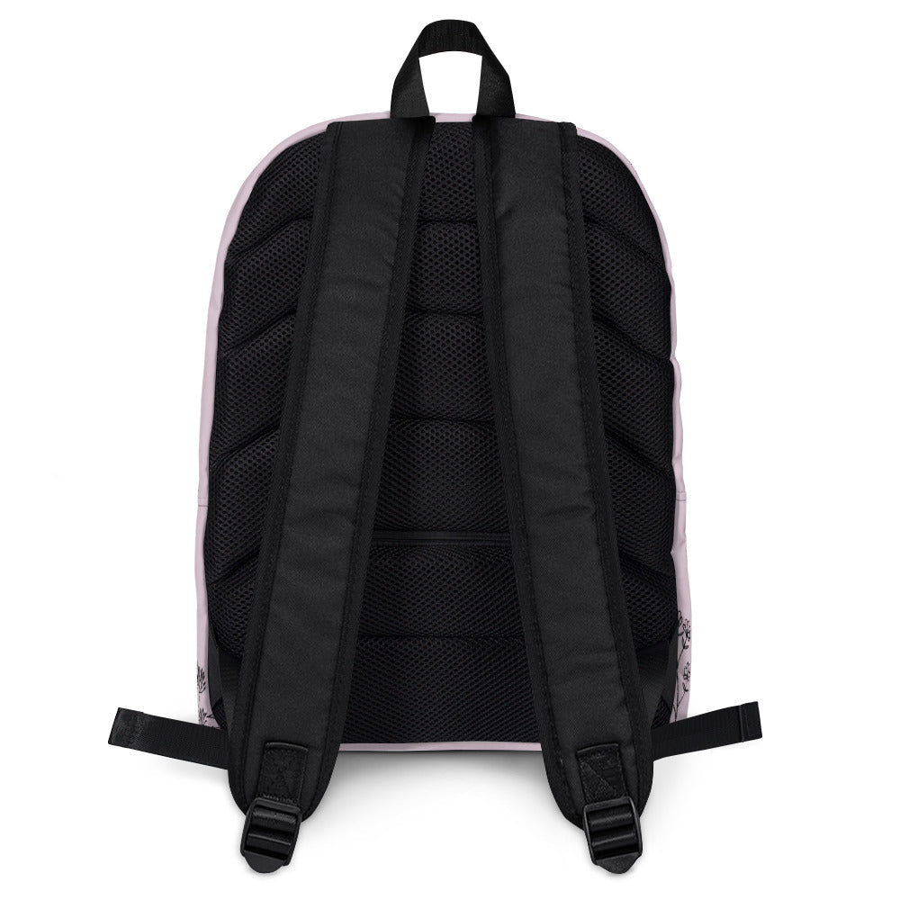 Leodie Lavender Wildflower Backpack Back