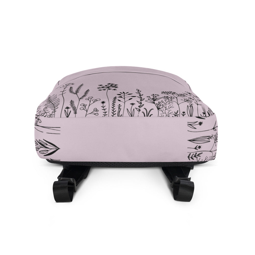 Leodie Lavender Wildflower Backpack Bottom