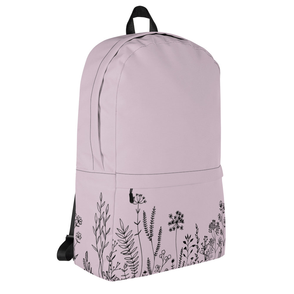 Leodie Lavender Wildflower Backpack Right