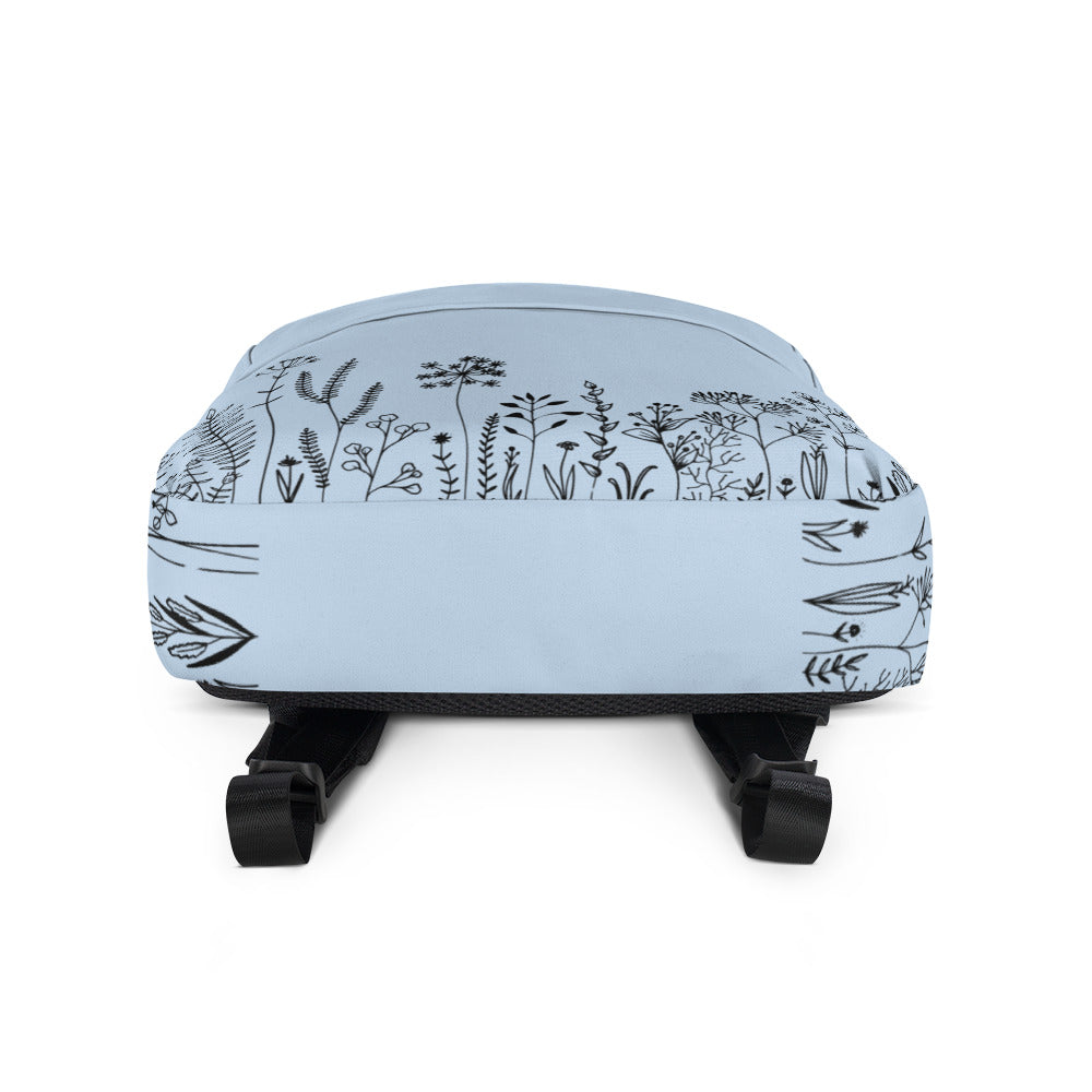 Leodie Bluebell Wildflower Backpack Bottom
