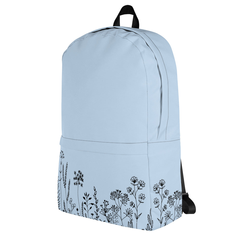Leodie Bluebell Wildflower Backpack Left