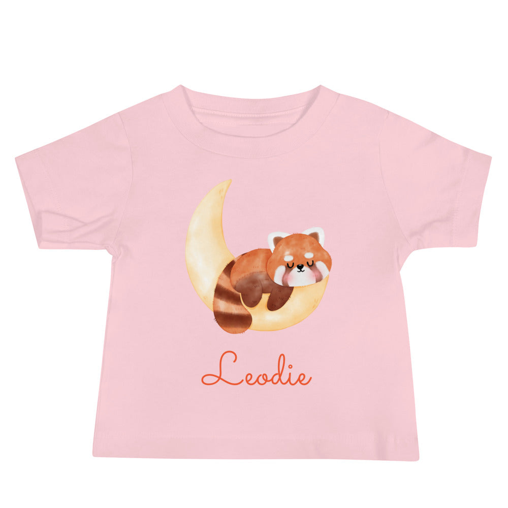 Leodie Fox Crescent Moon Baby Tee Pink