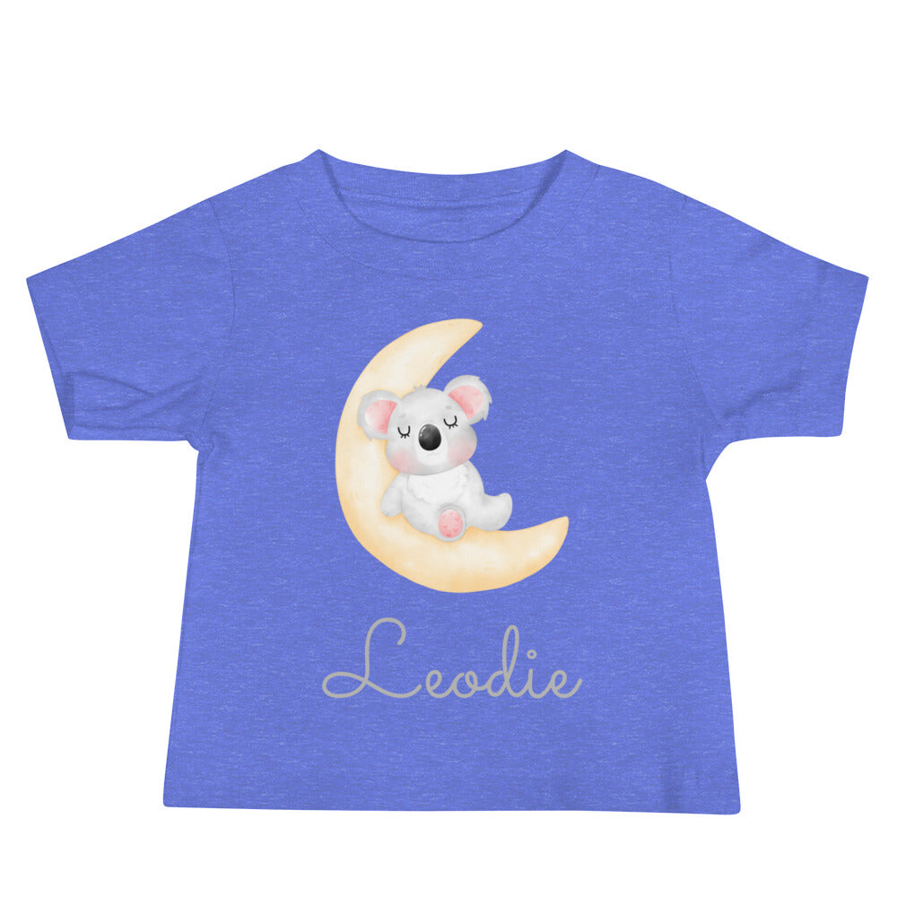 Leodie Koala Crescent Moon Baby Tee Blue