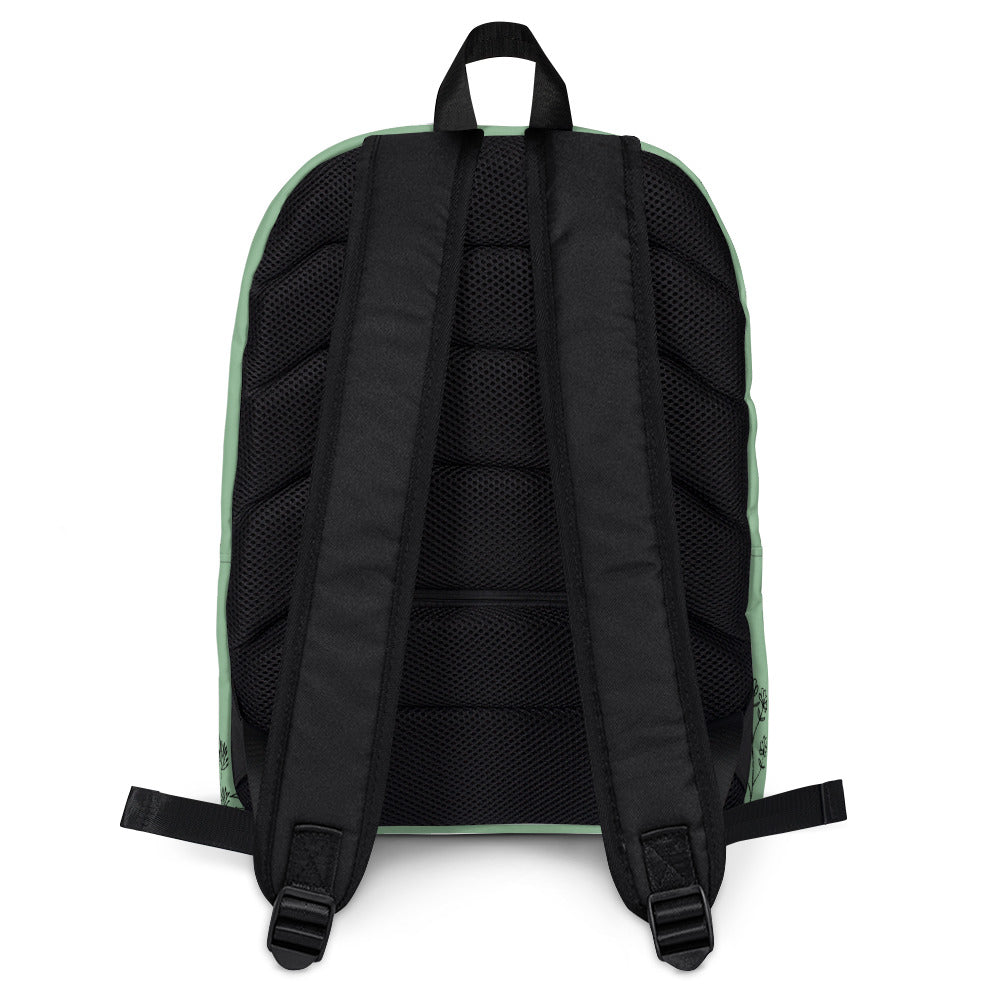 Leodie Sage Wildflower Backpack Back