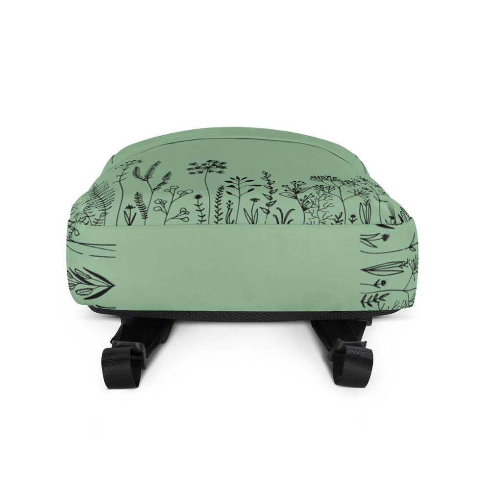 Leodie Sage Wildflower Backpack Bottom