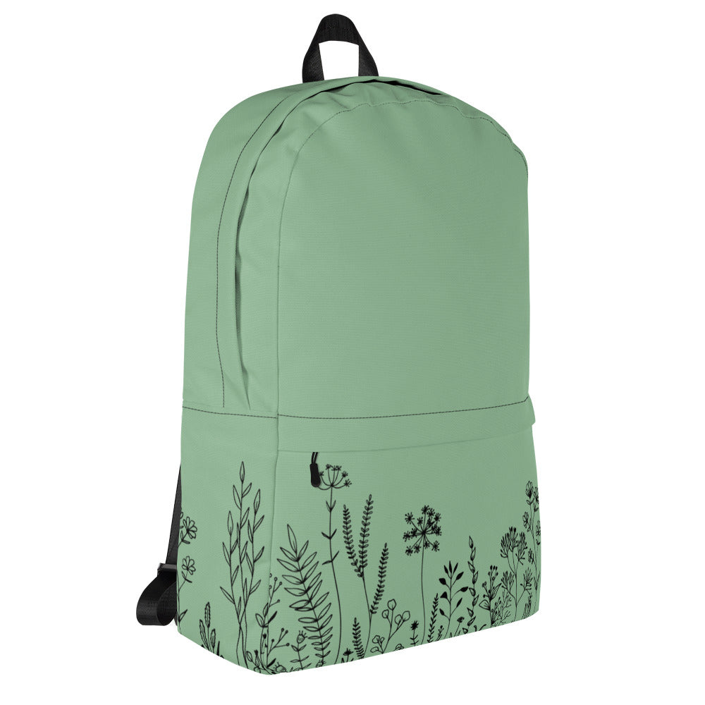 Leodie Sage Wildflower Backpack Right