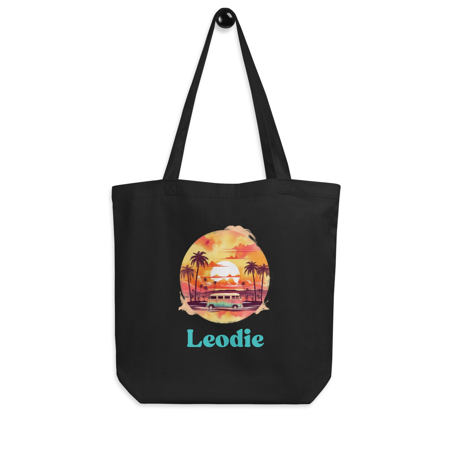 Leodie Summer Adventure Tote Bag Black