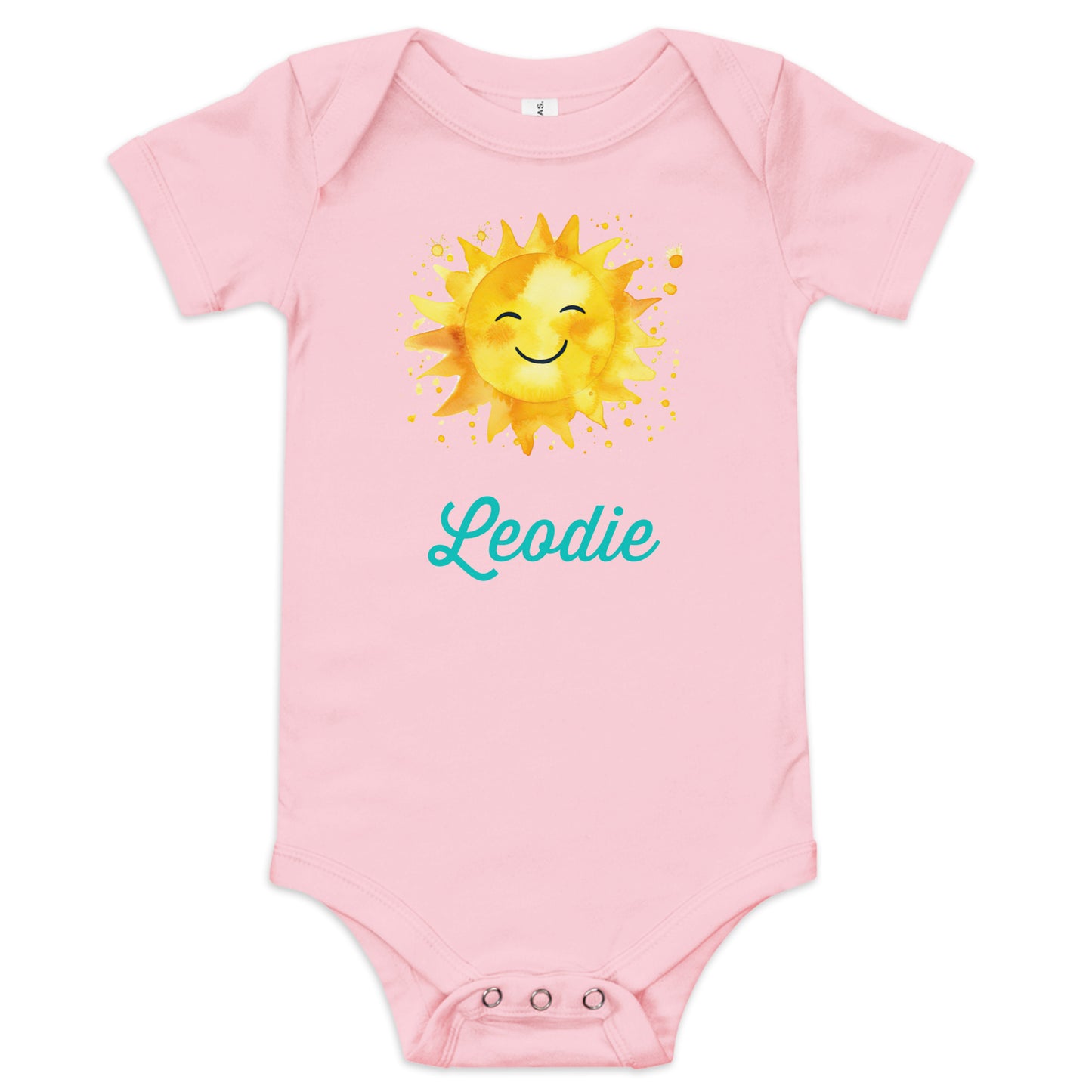 Leodie Sunny Disposition Baby Onesie Pink