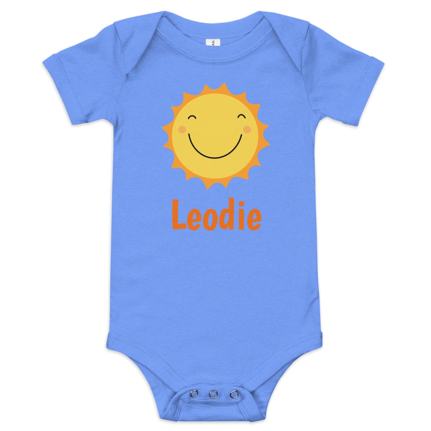 Leodie Sunny Face Baby Onesie Blue