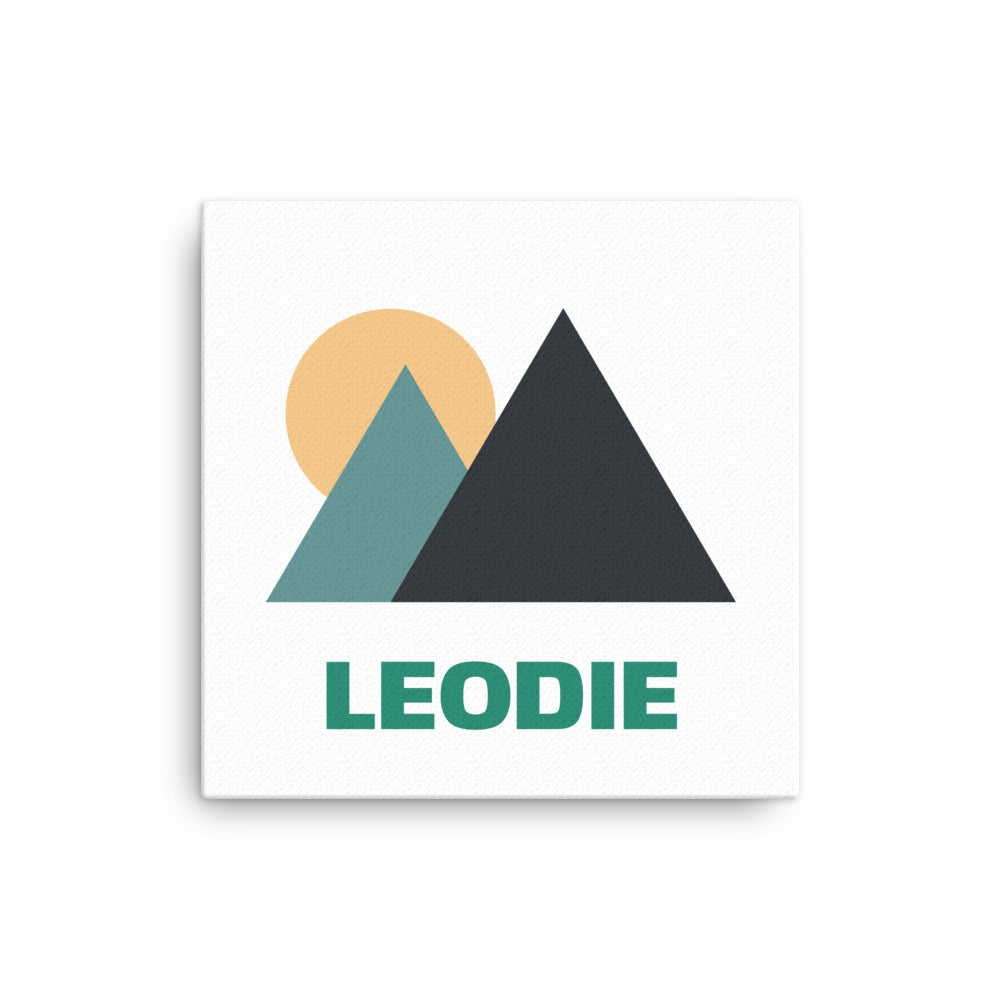 Minimalist Mountains Thin Canvas Print