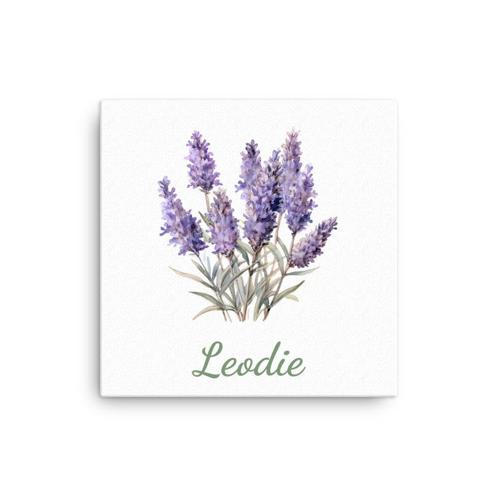 Lavender Tuft Thin Canvas Print